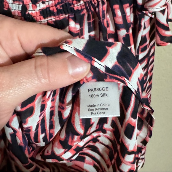 Women's Parker Lolly Mini Dress Sz XS Summer Beach Silk Vacation Open Back FLAW - Picture 8 of 10